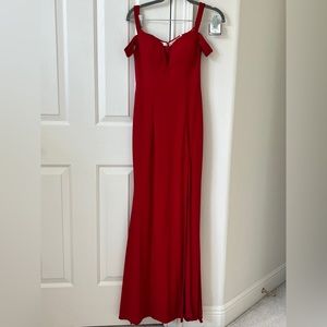 Red size 2 NWT gown from Bloomingdale’s- brand is aqua